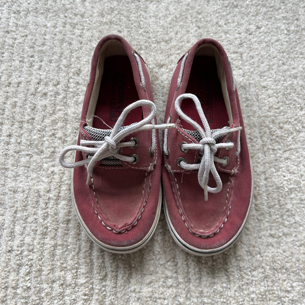 Kids Sperry Boat Shoes - Red